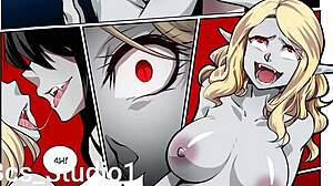 I transform into a vampire girl with a sexy ass and big tits for cowgirl sex
