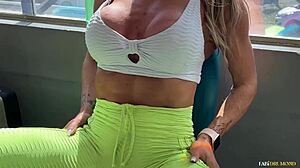 Hot Milf Fabi Drumond Feels Intense Emotions During Workout With Personal Trainer Fucking Hard. Her Body Trembles With Pleasure.