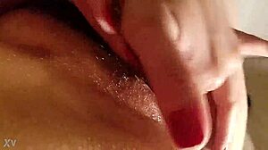 latina milf touches wet pussy