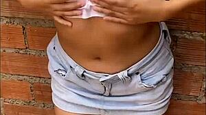 Young 18+ lets her ass get broken for a bet