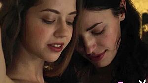 oksana oksi and kay j posing together as lesbian teens