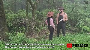 The Farmer Gets A Visit From The Local Sheriff In Uniform.