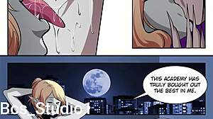 I transform into a vampire girl with a sexy ass and big tits for cowgirl sex