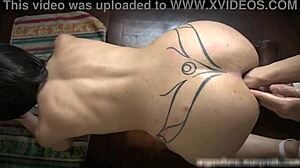 both chapters unfold a wild anal fisting session with huge toys