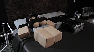 roblox girl sneaks fun with boyfriend's cock while he sleeps in bedroom