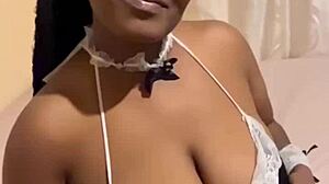 Naughty Ebony Maid Twerking Her Huge Fat Big Ass in Homemade Amateur Video