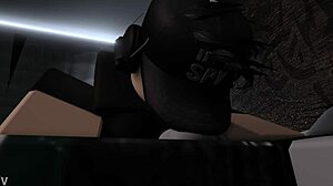 roblox girl sneaks fun with boyfriend's cock while he sleeps in bedroom