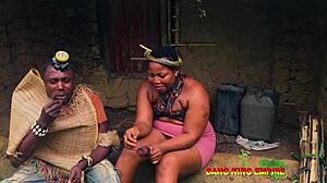 stepmom strips naked after bush job, gets her wet pussy pounded deep and hard