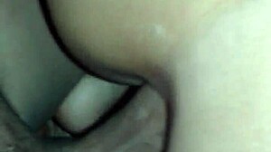 her first anal video with moaning and doggystyle 😈