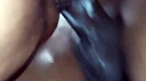 shower session turned rough with black homemade action! 🚿