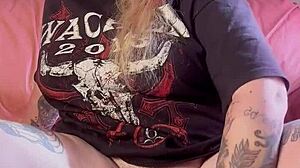 Girl Uses Huge Dildo On Her Hairy Pussy To Reach Orgasm