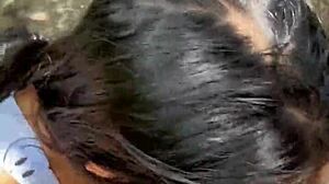 Blowjob Outside with Cute Roommate in Public Dare