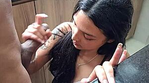 Is that latina stepsister deepthroating my monster cock?