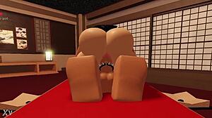 Roblox Fantasy with Hot Japanese Elf MILF in Steamy Action