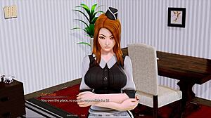 Exploring the harem hotel in episode 127 of the game.