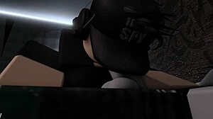 roblox girl sneaks fun with boyfriend's cock while he sleeps in bedroom