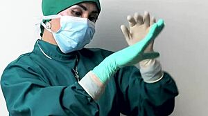 Latex Gloves Fetish ASMR With Nurse And Patient