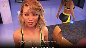 Wow, big tits bouncing in wild game action!