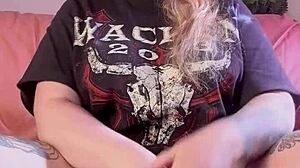 Girl Uses Huge Dildo On Her Hairy Pussy To Reach Orgasm