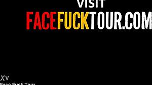 Using This Whores Face For Rough Deep Throat Pounding