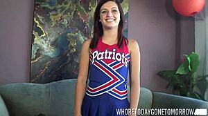 Teen Slut Mary Jane Wrecks Herself To Join The Cheerleaders!
