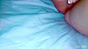 Beautiful Young Brunette Girl in Spa Masturbates with Glass Dildo, Can't Wait Two Minutes