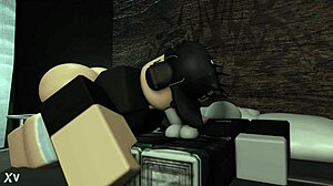 roblox girl sneaks fun with boyfriend's cock while he sleeps in bedroom