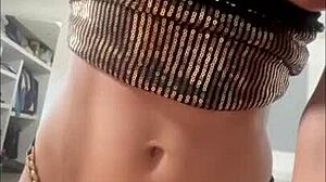 A beautiful Mexican Latina amateur shows off her ass and tits in a captivating story