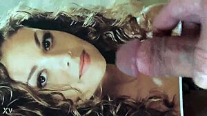 she's a lesbian but loves cum on her face - cum please?