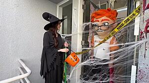 Broomsticks Chloe Foxxe Rides Wand for Magical Cumshot