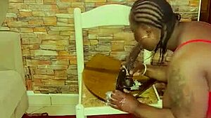 I share my tight shaved pussy in homemade video