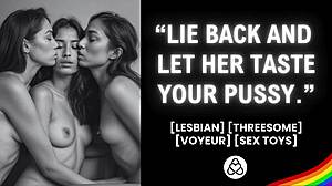 masturbating in front of friends for lesbian threesome 😜