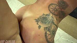 First time with my beautiful girlfriend in a USA hotel, homemade swingers fun with small waist and young nipples