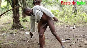 Landlord's daughter begged for a wild outdoor screw in the bush