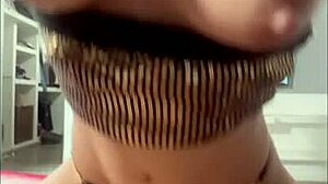 A beautiful Mexican Latina amateur shows off her ass and tits in a captivating story