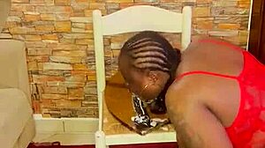 I share my tight shaved pussy in homemade video