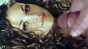 she's a lesbian but loves cum on her face - cum please?