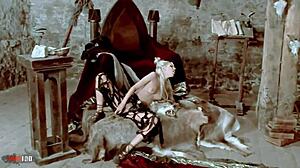 hardcore lesbian threesome in uniforms with fucking and toys