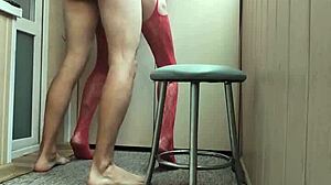 First Time Encounter With Wife On Balcony