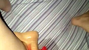 Wife Gets Pussy Pounded With Dildo Toys