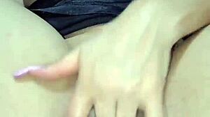 Hot redhead Latina plays with dildo for anal fun