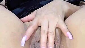 Hot redhead Latina plays with dildo for anal fun