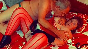 Granny Carmen's Christmas in July Dildo Play Ends Needing Hardcore Fuck