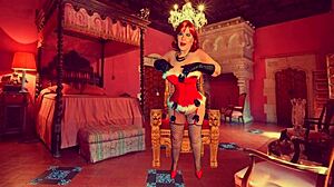 Granny Carmen's Christmas in July Dildo Play Ends Needing Hardcore Fuck