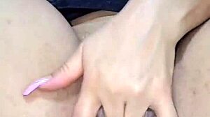 Hot redhead Latina plays with dildo for anal fun