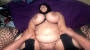 pov encounter with chubby amateur's natural big tits