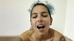 i was eating my friend's pussy from pov, licking her until she came in this lesbian scene