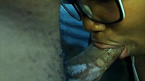 Getting ebony sloppy head while she mentions stepdaughter