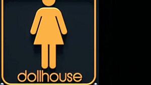 Does this babe rub her pussy and tits?