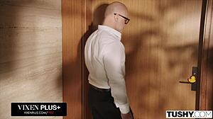 bratty baddie vanessa sky takes a huge cock deep in her tiny 18+ ass